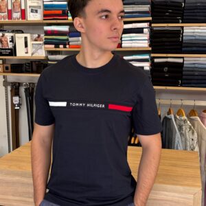 Camiseta Tommy Hilfiger estampada manga curta